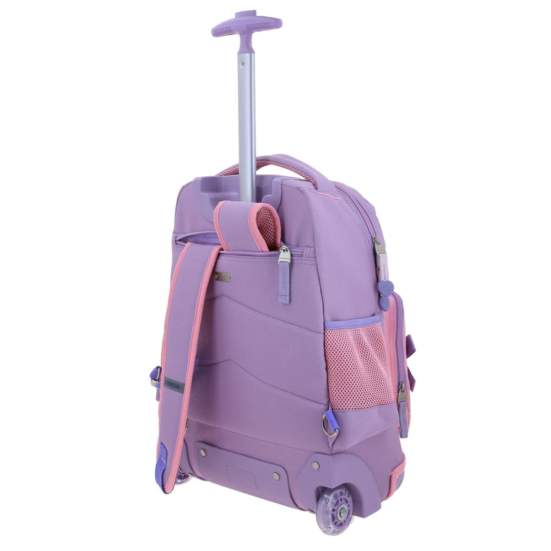 Mochila Lila con Ruedas Princesas Chenson Stardust