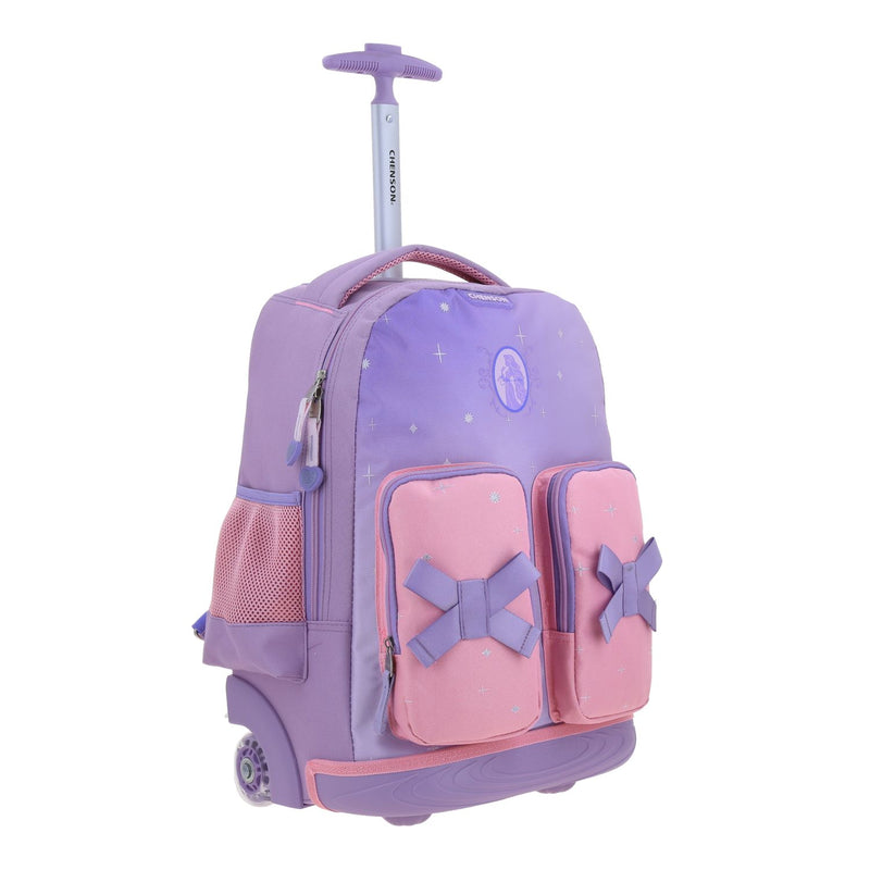 Mochila Lila con Ruedas Princesas Chenson Stardust