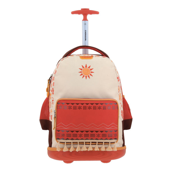 Mochila con Ruedas Beige Moana Chenson Tefiti
