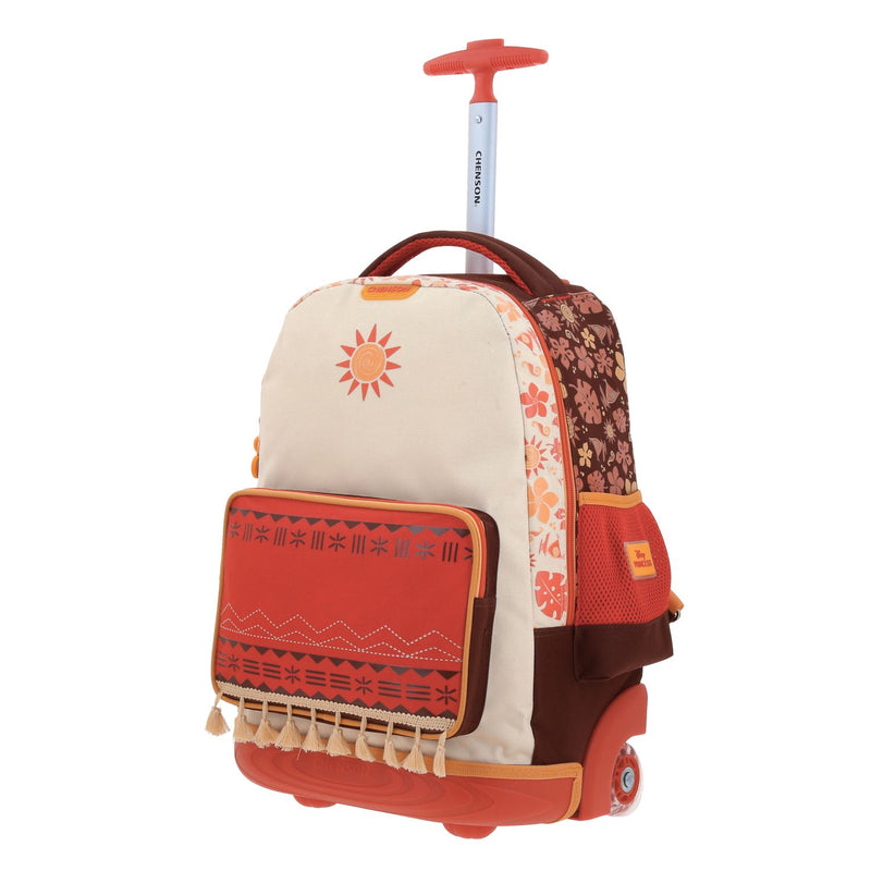 Mochila con Ruedas Beige Moana Chenson Tefiti
