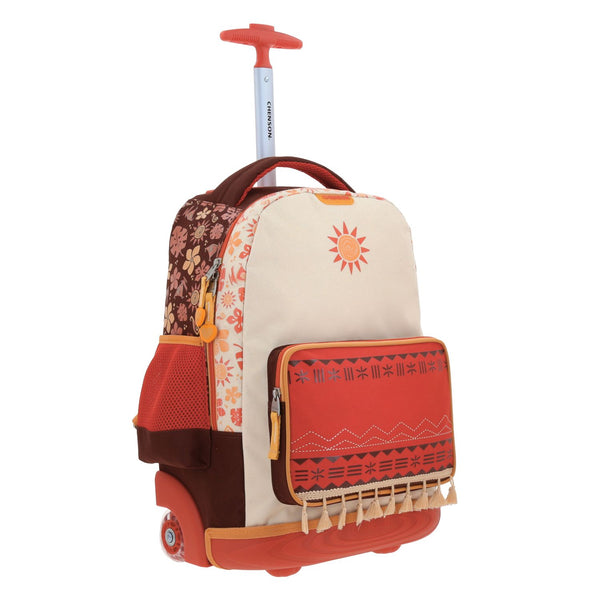 Mochila con Ruedas Beige Moana Chenson Tefiti