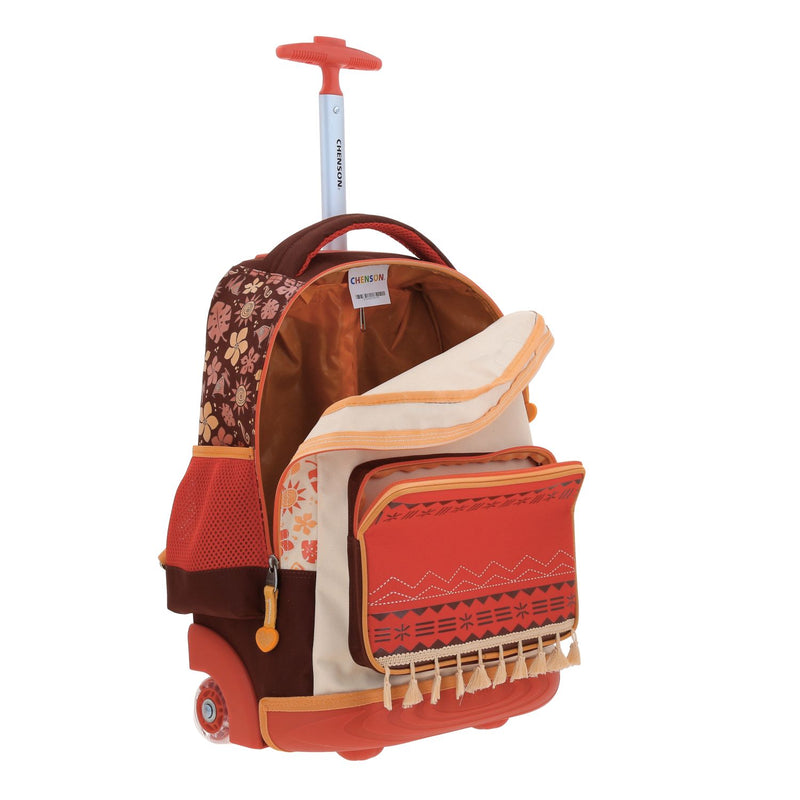 Mochila con Ruedas Beige Moana Chenson Tefiti