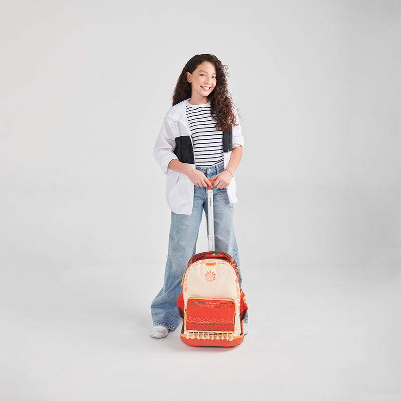 Mochila con Ruedas Beige Moana Chenson Tefiti