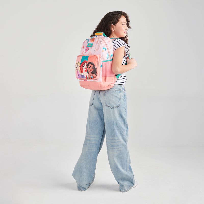 Mochila Naranja Princesas Chenson Triunv