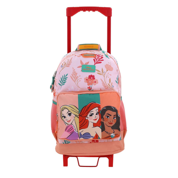 Mochila con Ruedas Naranja Princesas Chenson Triunv