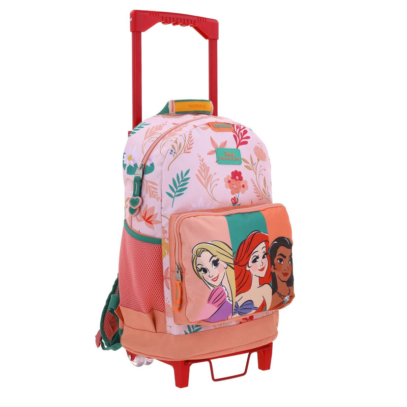 Mochila con Ruedas Naranja Princesas Chenson Triunv