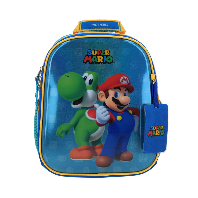 Mochila Azul Mario Bros Para Niño Chenson Shiyo