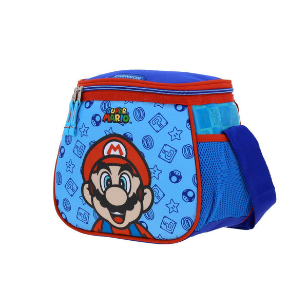 Lonchera Azul Mario Bros Para Niño Chenson Flep