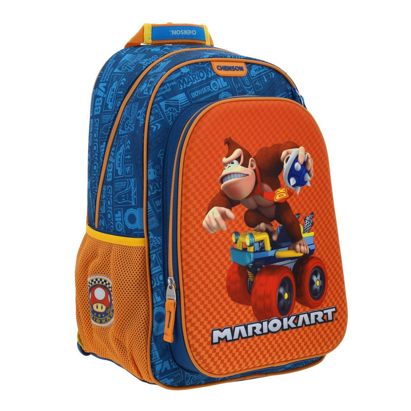 Mochila Naranja Mario Bros Para Niño Chenson Krap