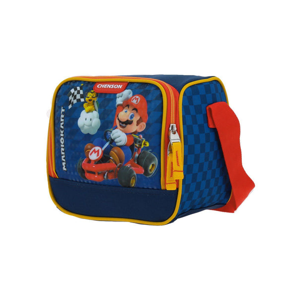 Lonchera Azul Mario Bros Para Niño Chenson Gokar