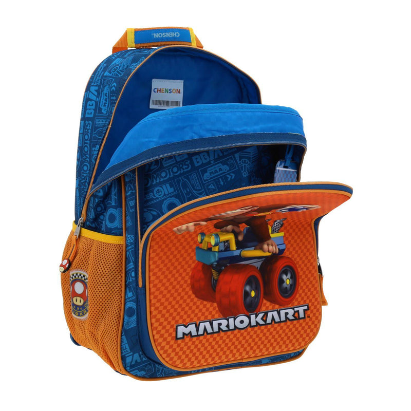 Mochila Naranja Mario Bros Para Niño Chenson Krap