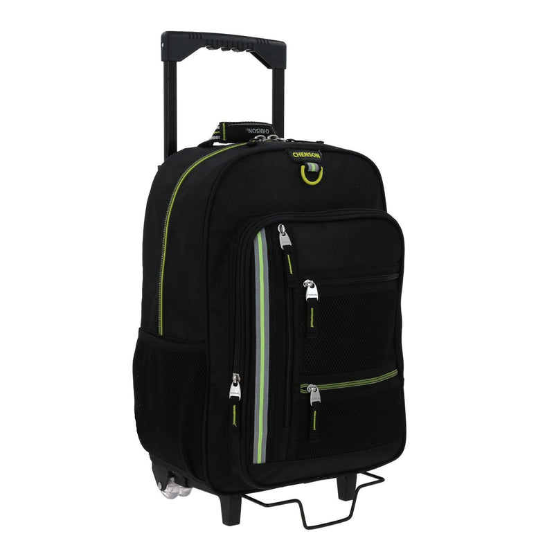 Mochila Negra Con Ruedas Grande Para Niño Chenson Chey