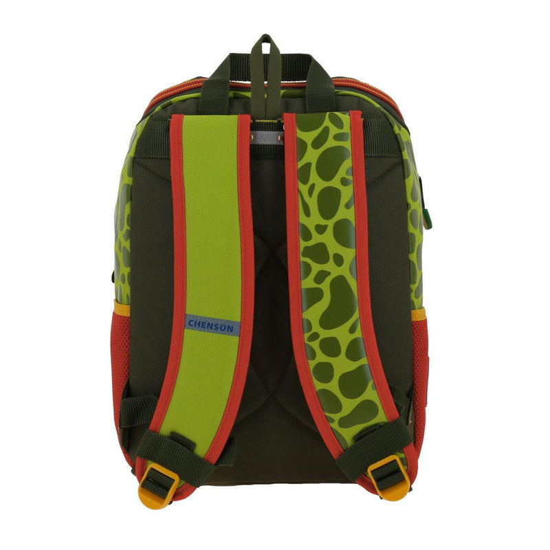 Mochila Verde De Dinosaurio Chica Para Niño Chenson Espin