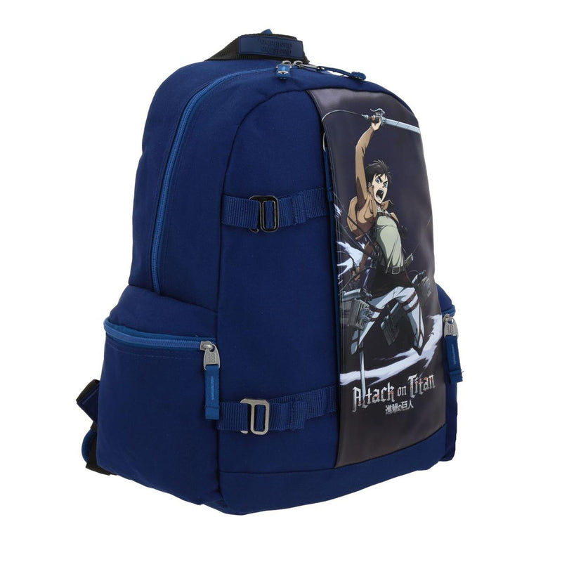 Mochila Attack On Titan Azul Para Laptop 1818 Ern