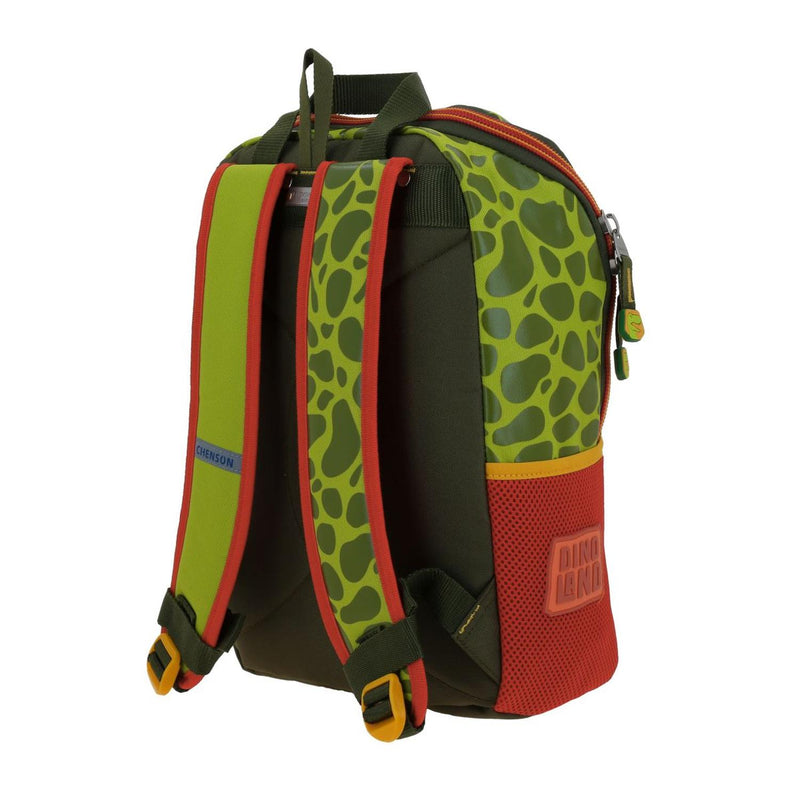 Mochila Verde De Dinosaurio Chica Para Niño Chenson Espin