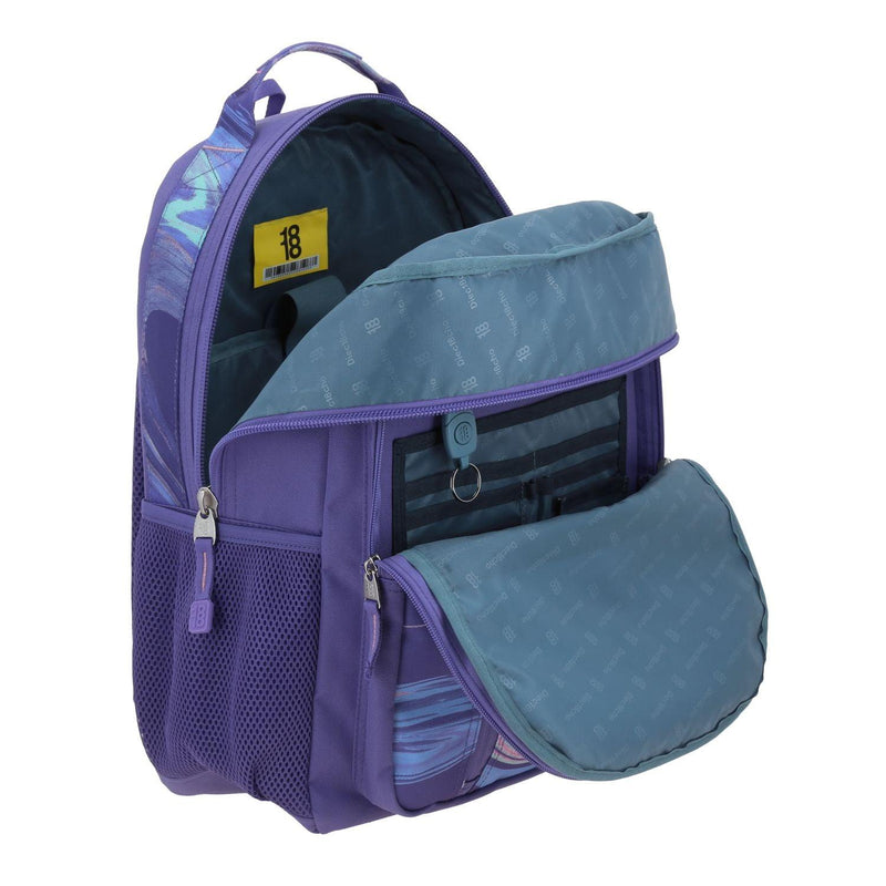 Mochila Morada Para Laptop 1818 Delic