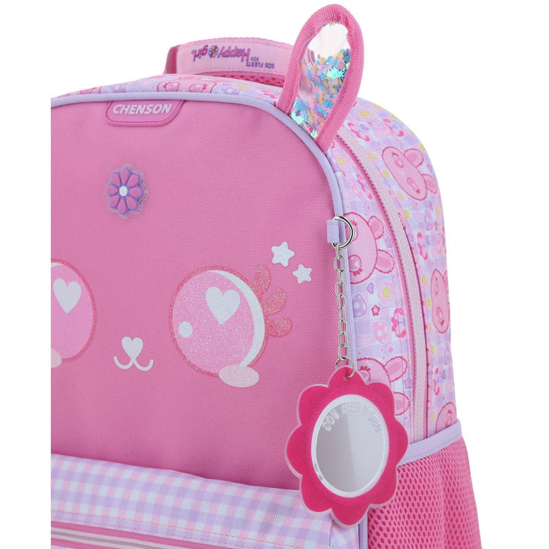 Mochila Rosa Para Niña Happy Girl By Chenson Lepin