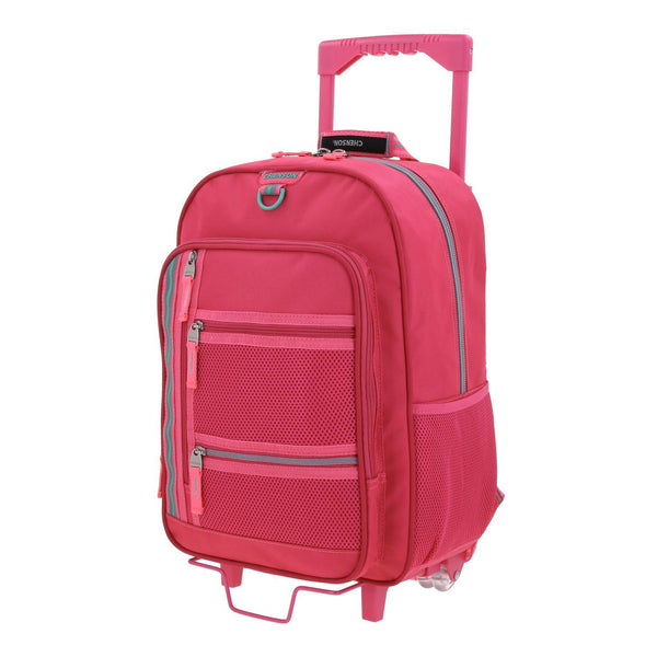 Mochila Rosa Con Ruedas Grande Chenson Chey