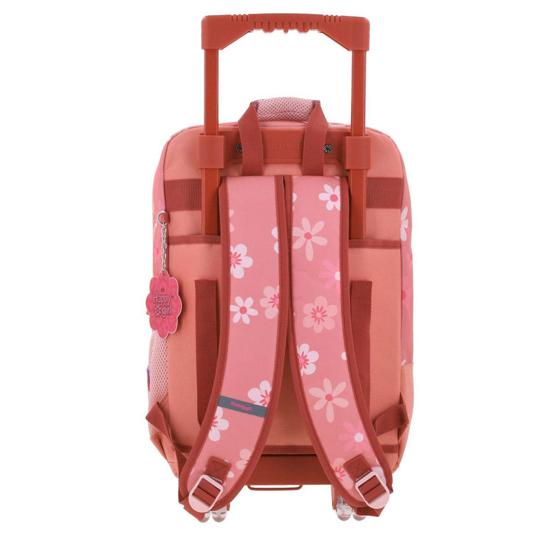 Mochila Con Ruedas Rosa Grande Para Niña Happy Girl By Chenson Yorn