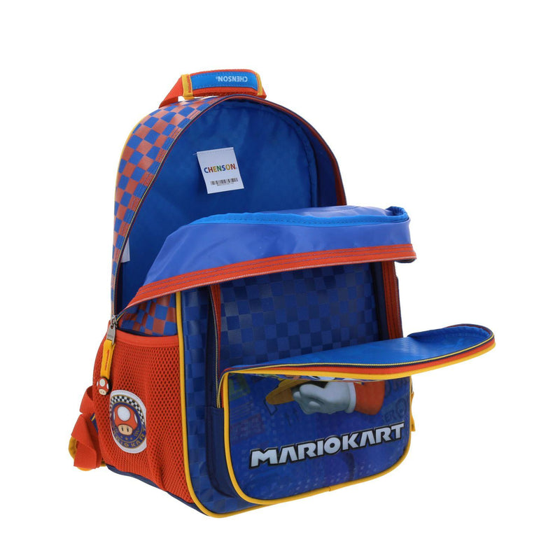 Mochila Azul Mario Bros Para Niño Chenson Veloz