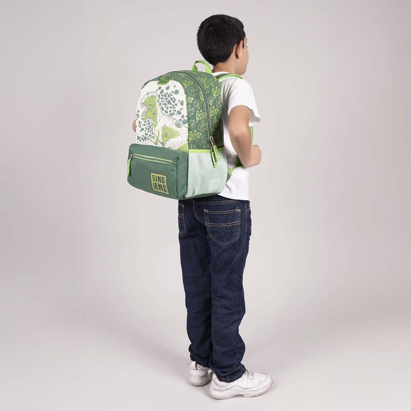 Mochila Verde De Dinosaurio Para Niño Chenson Dinoly