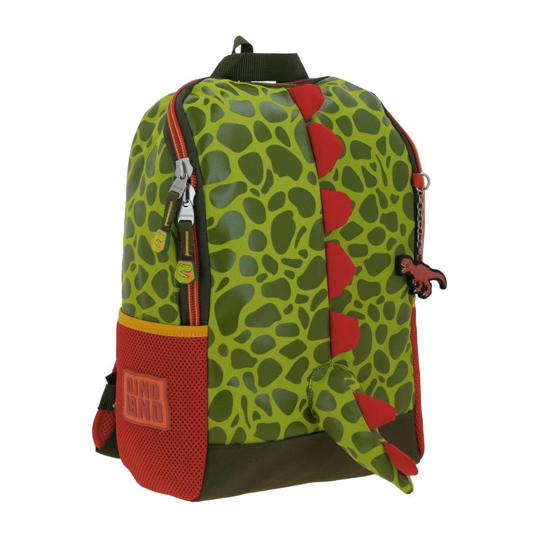 Mochila Verde De Dinosaurio Chica Para Niño Chenson Espin