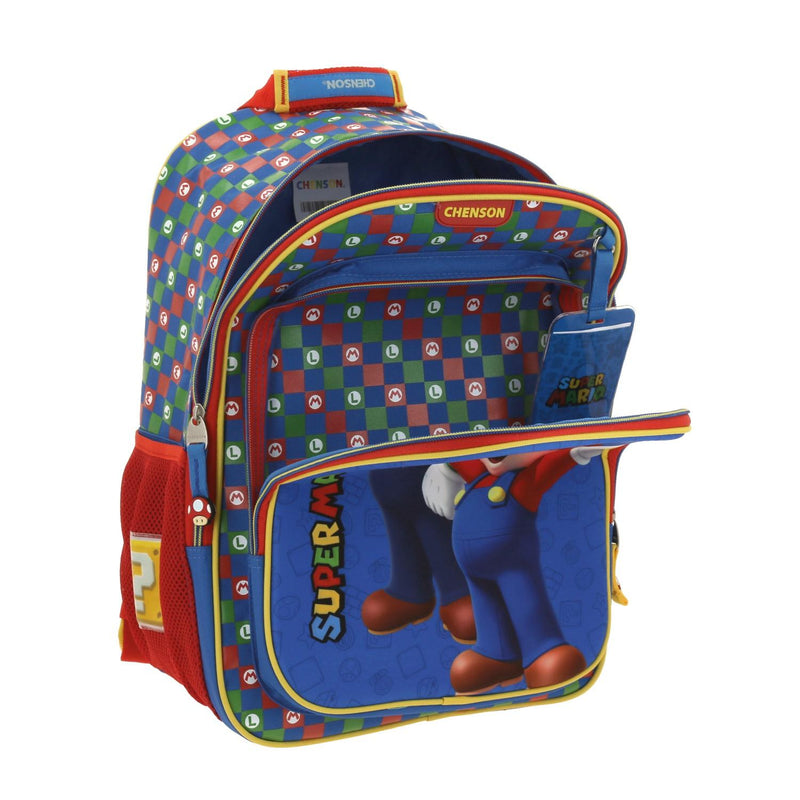 Mochila Azul Mario Bros Para Niño Chenson Armin