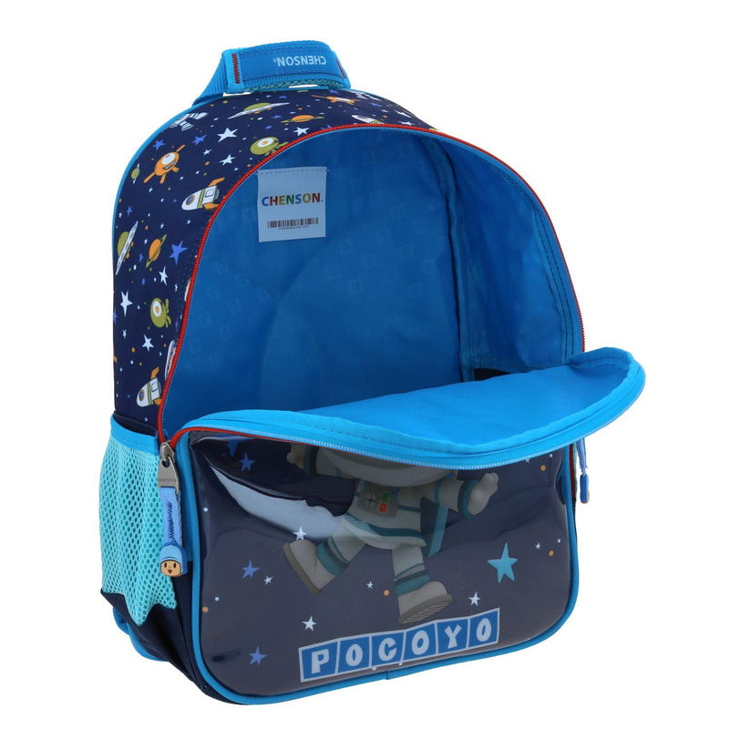 Mochila Mediana Azul Para Niño Pocoyo Chenson Aut