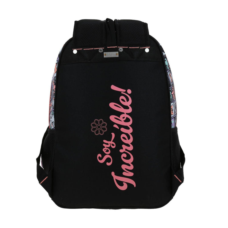 Mochila Negra Para Niña Happy Girl By Chenson Mixco