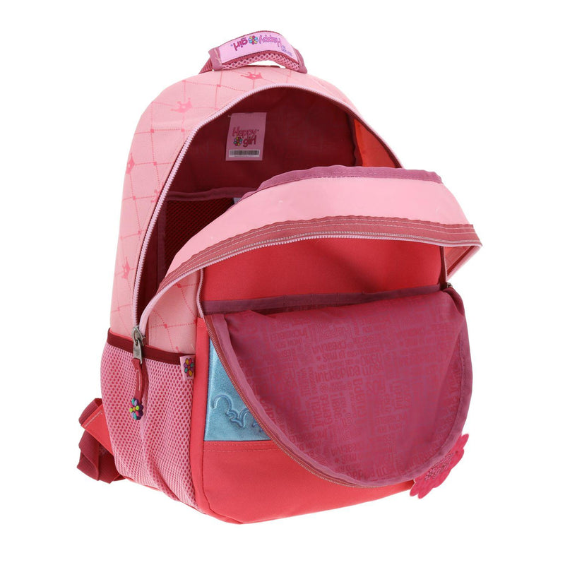 Mochila Rosa Grande Porta Tablet Para Niña Happy Girl By Chenson Cast