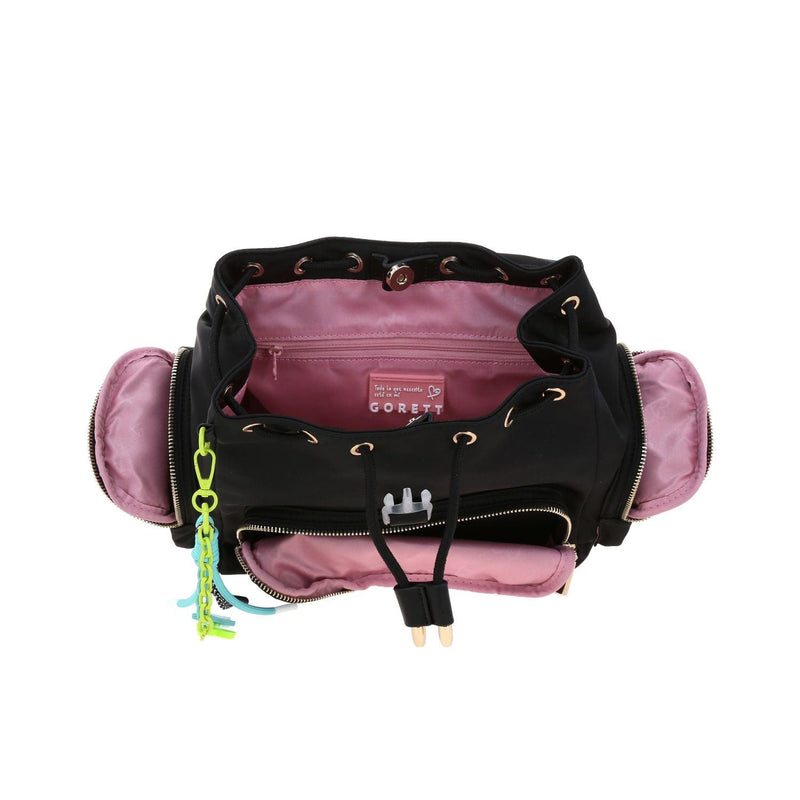 Mochila Negra Para Mujer Gorett Diana