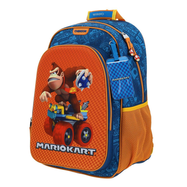 Mochila Naranja Mario Bros Para Niño Chenson Krap