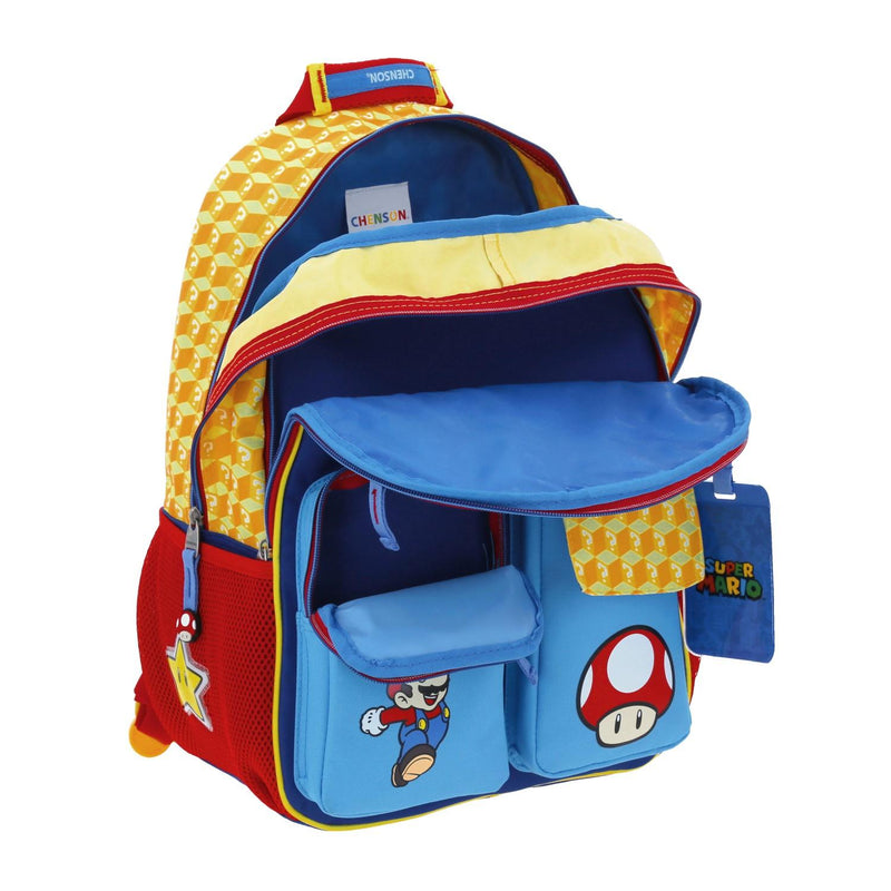 Mochila Mario Bros Azul Para Niño Chenson Ethian