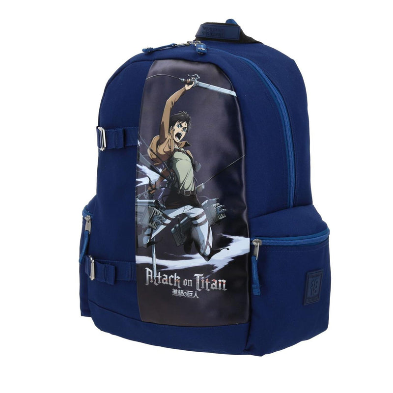 Mochila Attack On Titan Azul Para Laptop 1818 Ern