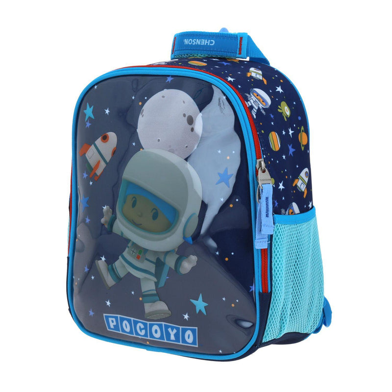 Mochila Chica Azul Pocoyo Para Niño Chenson Aut