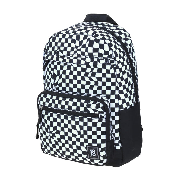 Mochila Grande Negro 1818 Universidad CHECK para hombre Porta Laptop de hasta 15".