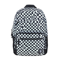 Mochila Grande Negro 1818 Universidad CHECK para hombre Porta Laptop de hasta 15".