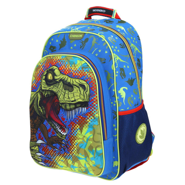 Mochila Grande Azul Chenson Original Primaria SIDARTA para niño Porta tablet de hasta 10".