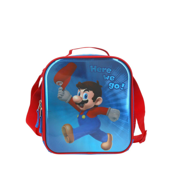 Lonchera Chico Azul Chenson Mario Bros Primaria FLASHY para niño