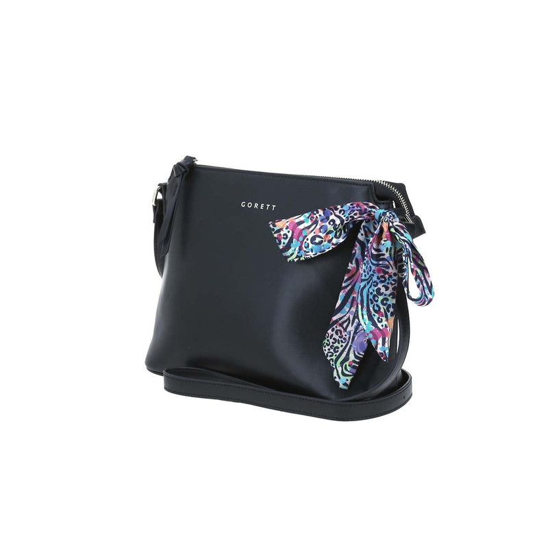 Crossbody Negro Gorett Triski Con Mascada