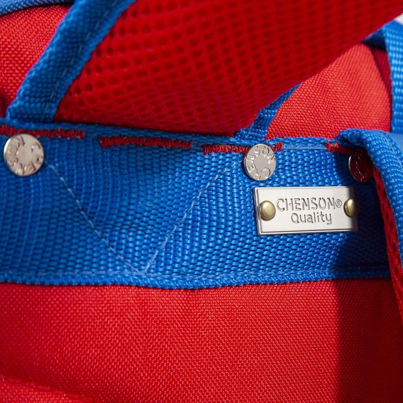 Mochila Grande Super Mario Azul Lineas