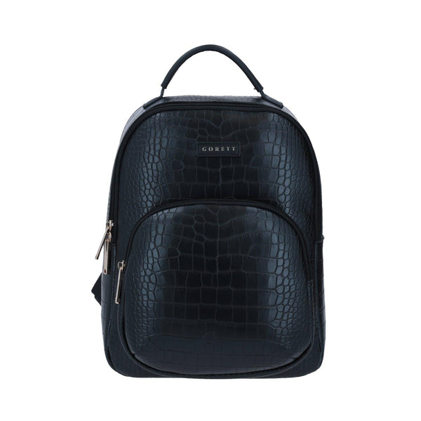 Backpack Negra con Textura Ezke Gorett