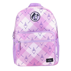 Mochila Grande Rosa 1818 Villanas Secundaria Heartless para mujer Porta Laptop simple de hasta 15".