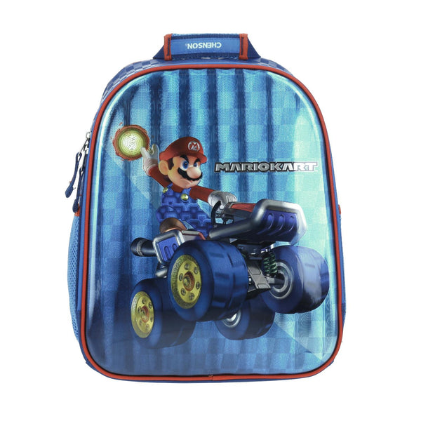 Mochila Chico Azul Chenson Mario Bros Primaria MARKT para niño
