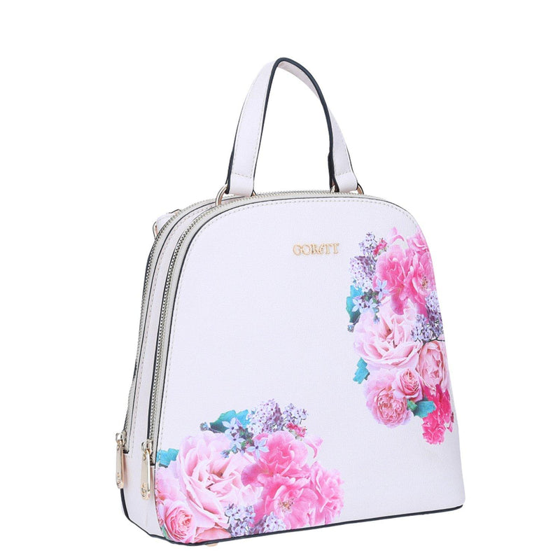 Backpack floral rosa
