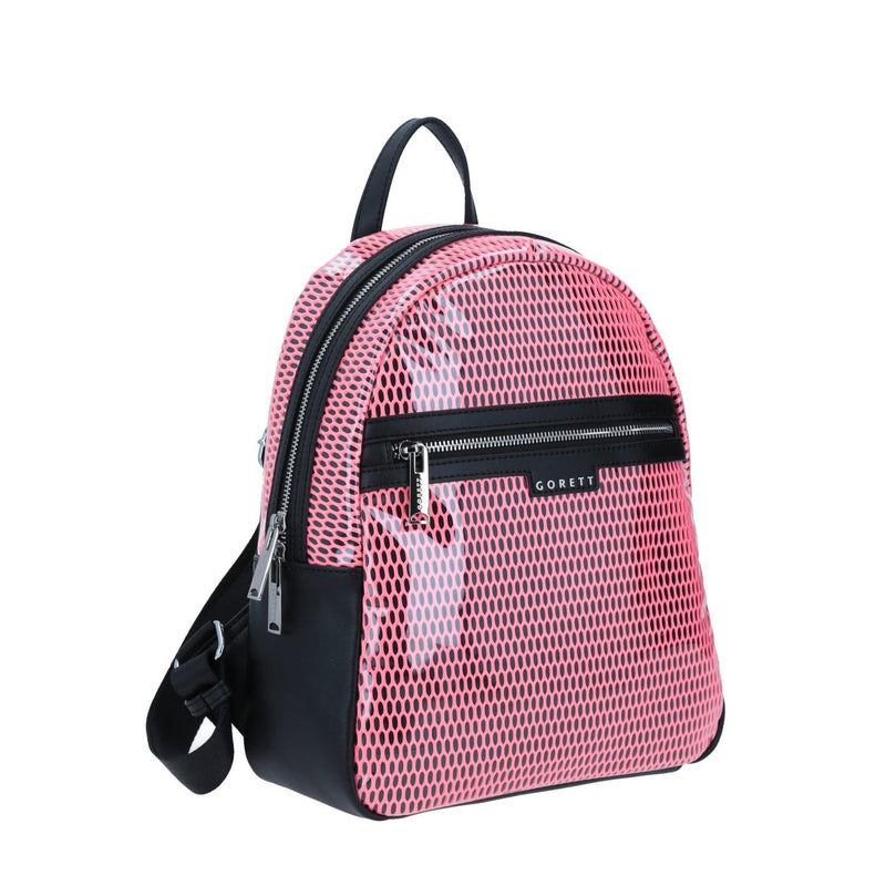Mochila Red Rosa Con Bolsillo Frontal