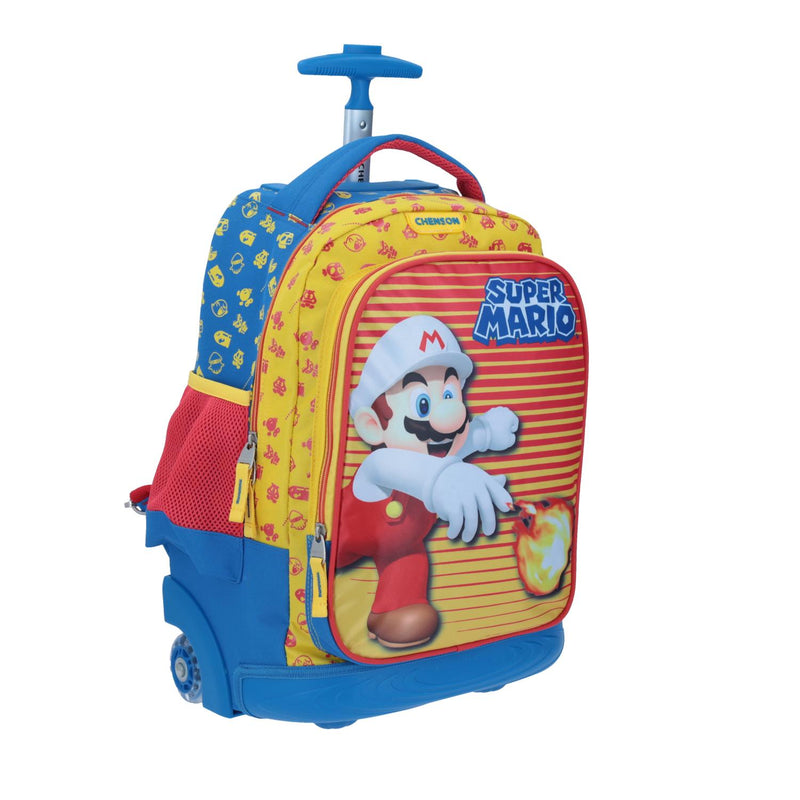 Mochila con Ruedas Mario Bros Fire Mario Chenson