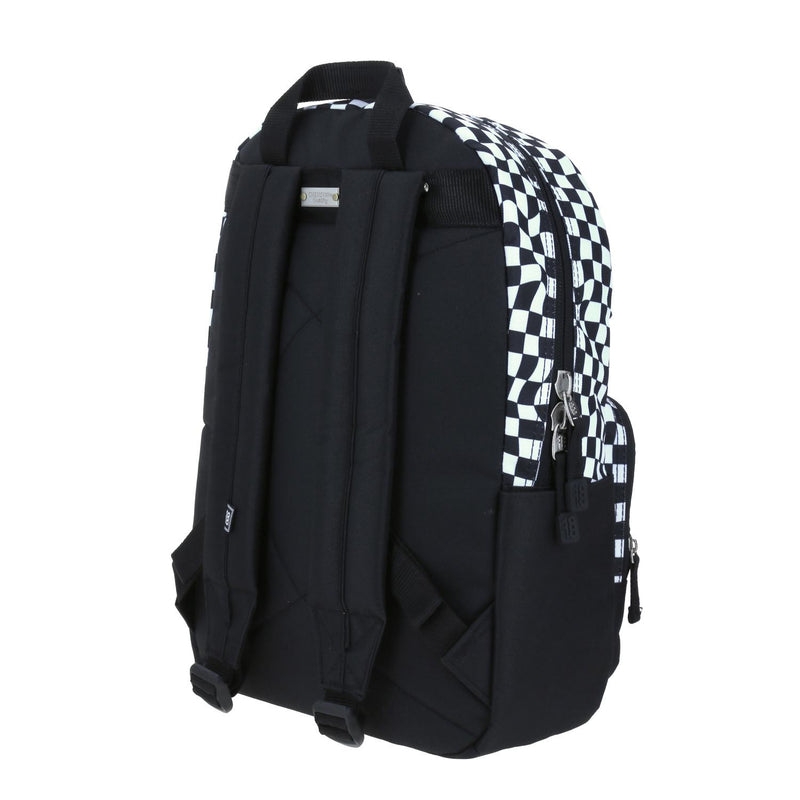 Mochila Grande Negro 1818 Universidad CHECK para hombre Porta Laptop de hasta 15".