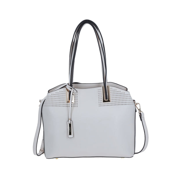 Tote Premium Detalle Córte Láser Blanco