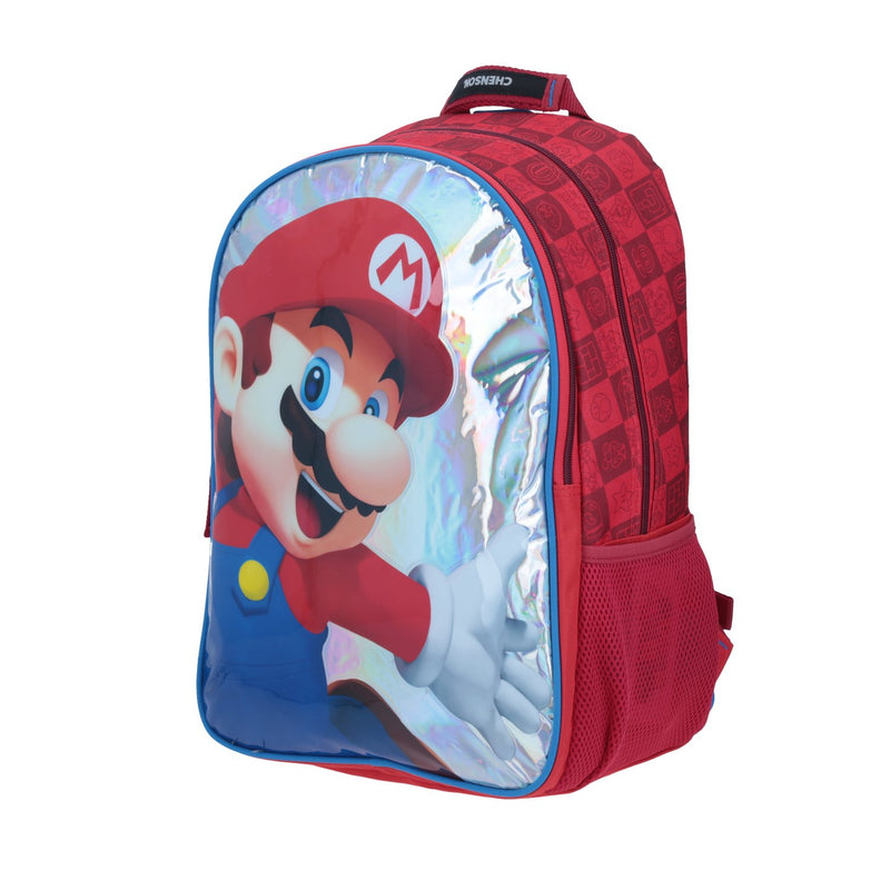 Mochila Grande Mario Pvc Roja